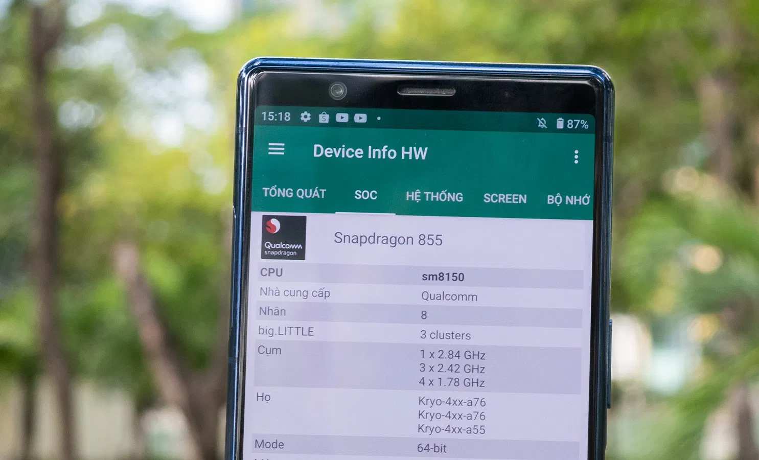 Xperia 5 sử dụng con chip Snapdragon 855 (Ảnh: Internet)