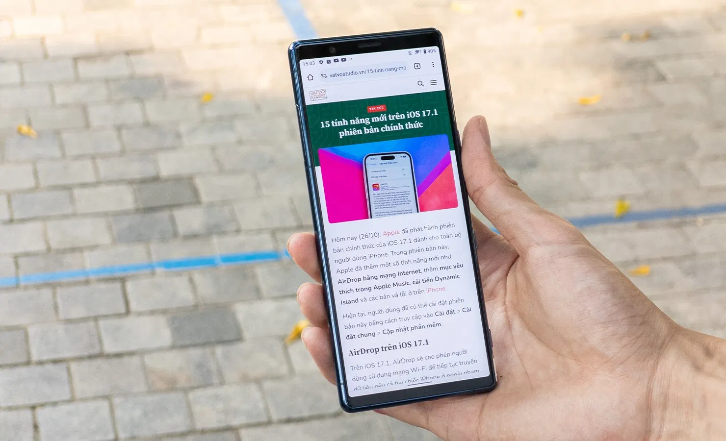 Kháng nước IP68 liệu có còn trên Xperia 5? (Ảnh: Internet)