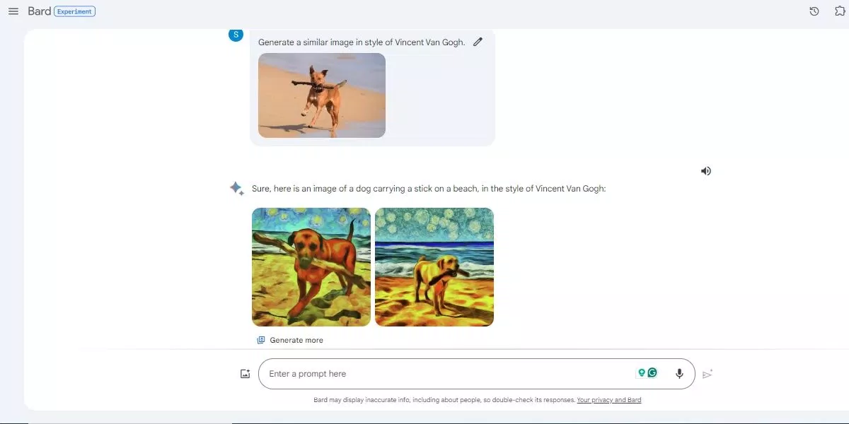 Sử dụng hình ảnh làm lời nhắc cho Bard (Ảnh: Internet) Sử dụng hình ảnh làm lời nhắc cho Bard (Ảnh: Internet)
