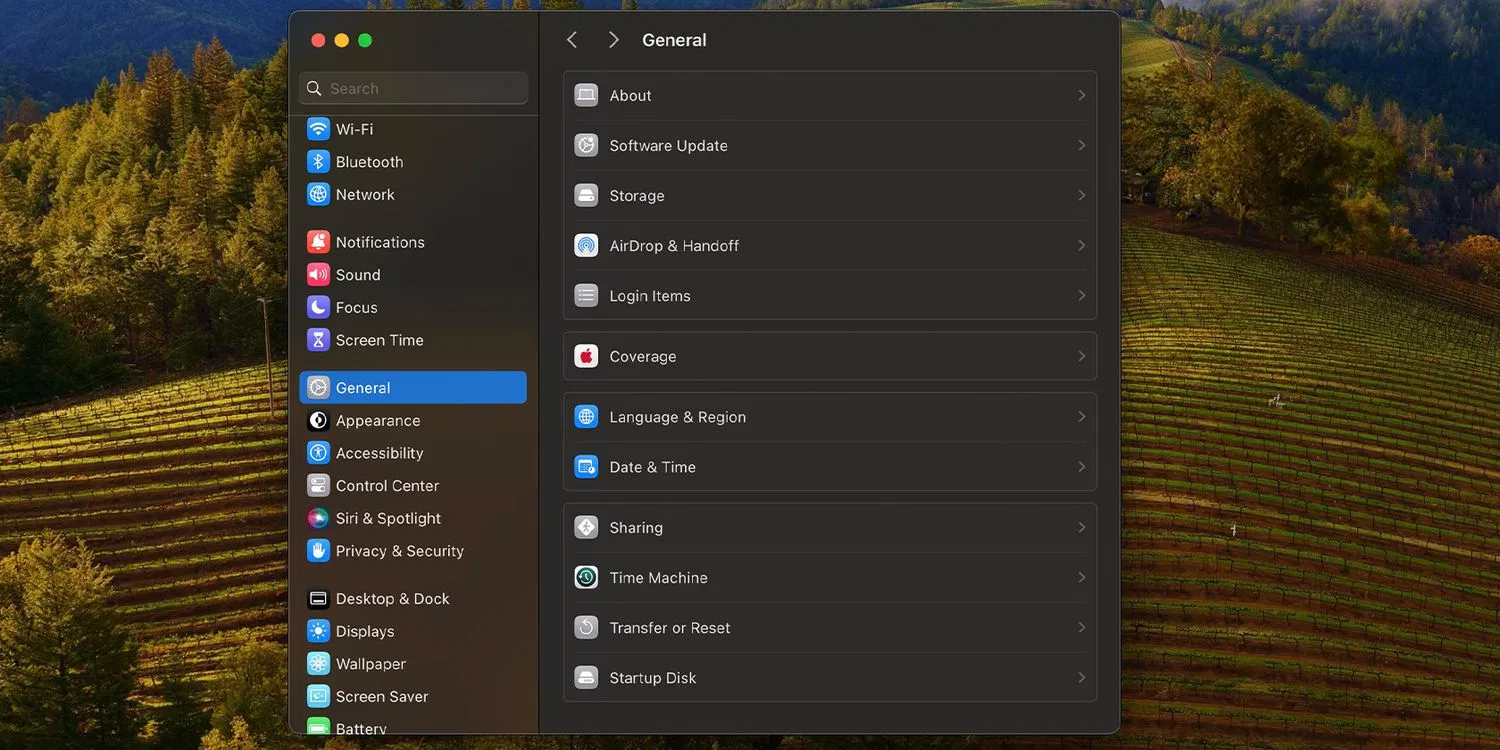 Cài đặt hệ thống của macOS (Ảnh: Internet) Cài đặt hệ thống của macOS (Ảnh: Internet)