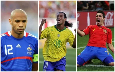 Thierry Henry, Ronaldinho và David Villa (Ảnh: Internet) Thierry Henry, Ronaldinho và David Villa (Ảnh: Internet)