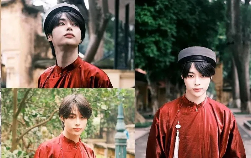 Hưng cũng chia sẻ quá trình thực hiện bộ ảnh với cương vị là người con Việt Nam với bộ áo dài truyền thống.