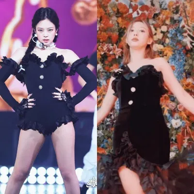 ...nhiều lần đụng hàng trang phục với Jennie. (Ảnh: Internet)
