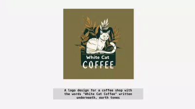 Logo có dòng chữ White Cat Coffee được tạo ra bằng Midjourney (Ảnh: Internet) Logo có dòng chữ White Cat Coffee được tạo ra bằng Midjourney (Ảnh: Internet)