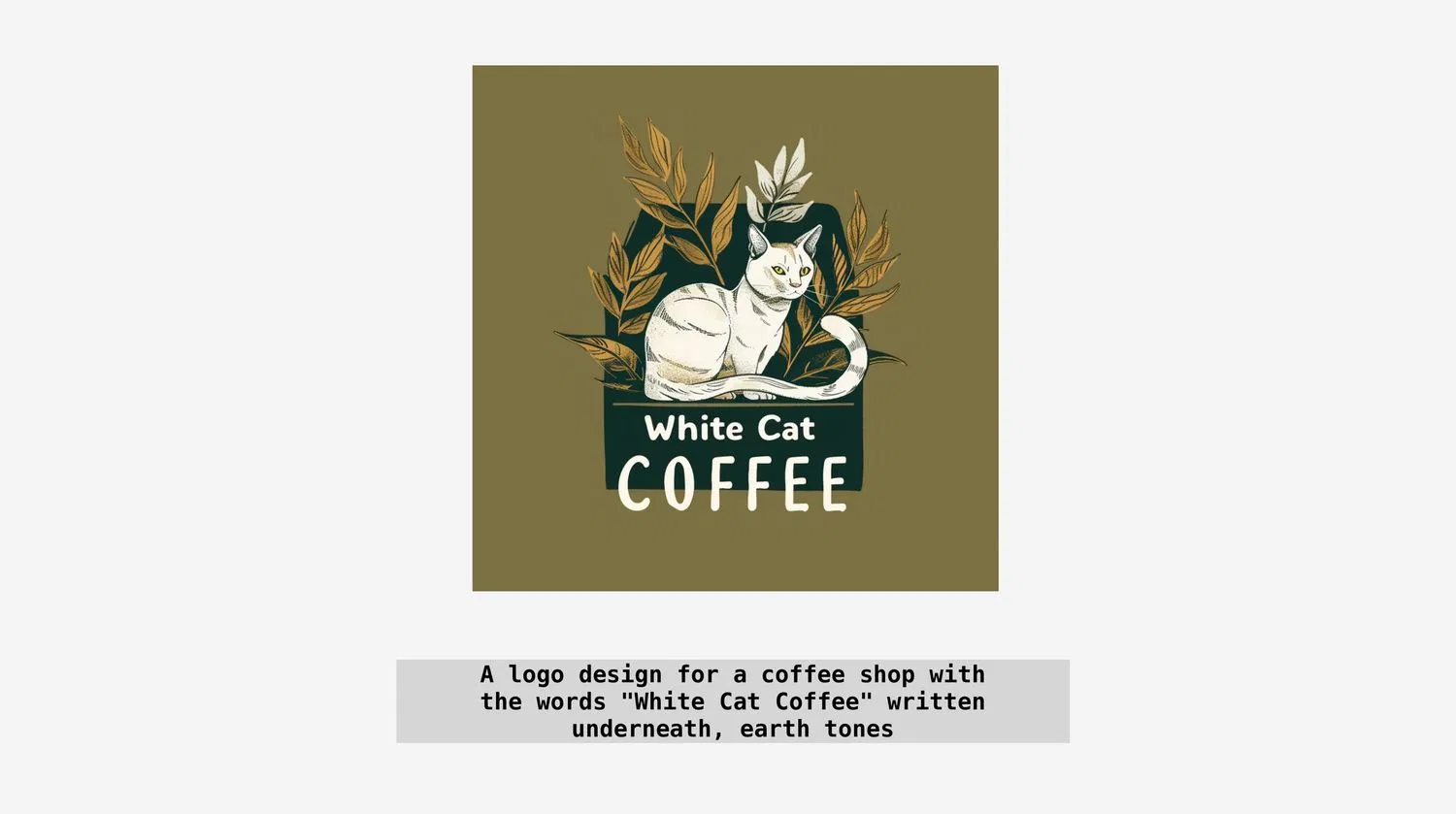 Logo có dòng chữ White Cat Coffee được tạo ra bằng Midjourney (Ảnh: Internet) Logo có dòng chữ White Cat Coffee được tạo ra bằng Midjourney (Ảnh: Internet)