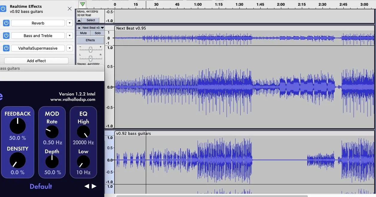 Giao diện chỉnh sửa âm thanh của Audacity (Ảnh: Internet)