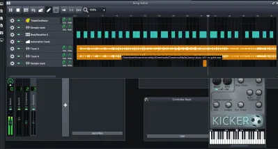 Giao diện làm việc của LMMS (Ảnh: Internet) Giao diện làm việc của LMMS (Ảnh: Internet)