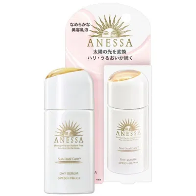 Thiết kế, bao bì của serum chống nắng Anessa Day Serum SPF 50+ PA++++ (Nguồn: Internet)