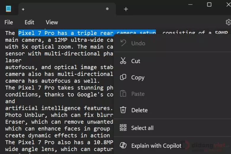 Để sửa lỗi, bạn chỉ cần click chuột phải vào từ sai hoặc nhấn tổ hợp phím Shift + F10 (Ảnh: Internet)