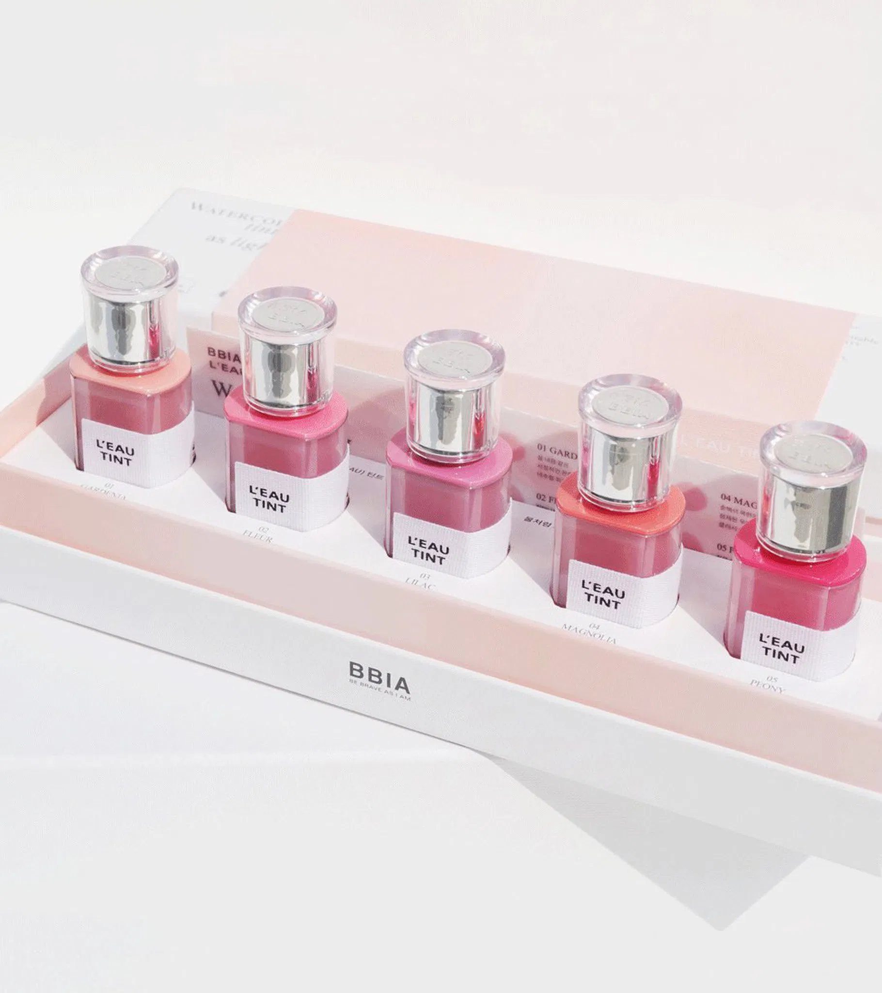 Review son tint bóng thuần chay Bbia LEAU Tint: Mỏng nhẹ, căng bóng tự nhiên! Bbia L EAU Tint Bbia L EAU Tint màu 01 Gardenia L eau Bbia L EAU Tint màu 02 Fleur L eau Bbia L EAU Tint màu 03 Lilac L eau Bbia L EAU Tint màu 04 Magnolia L eau Bbia L EAU Tint màu 05 Peony L eau makeup trong veo son son tint bóng thương hiệu BBIA