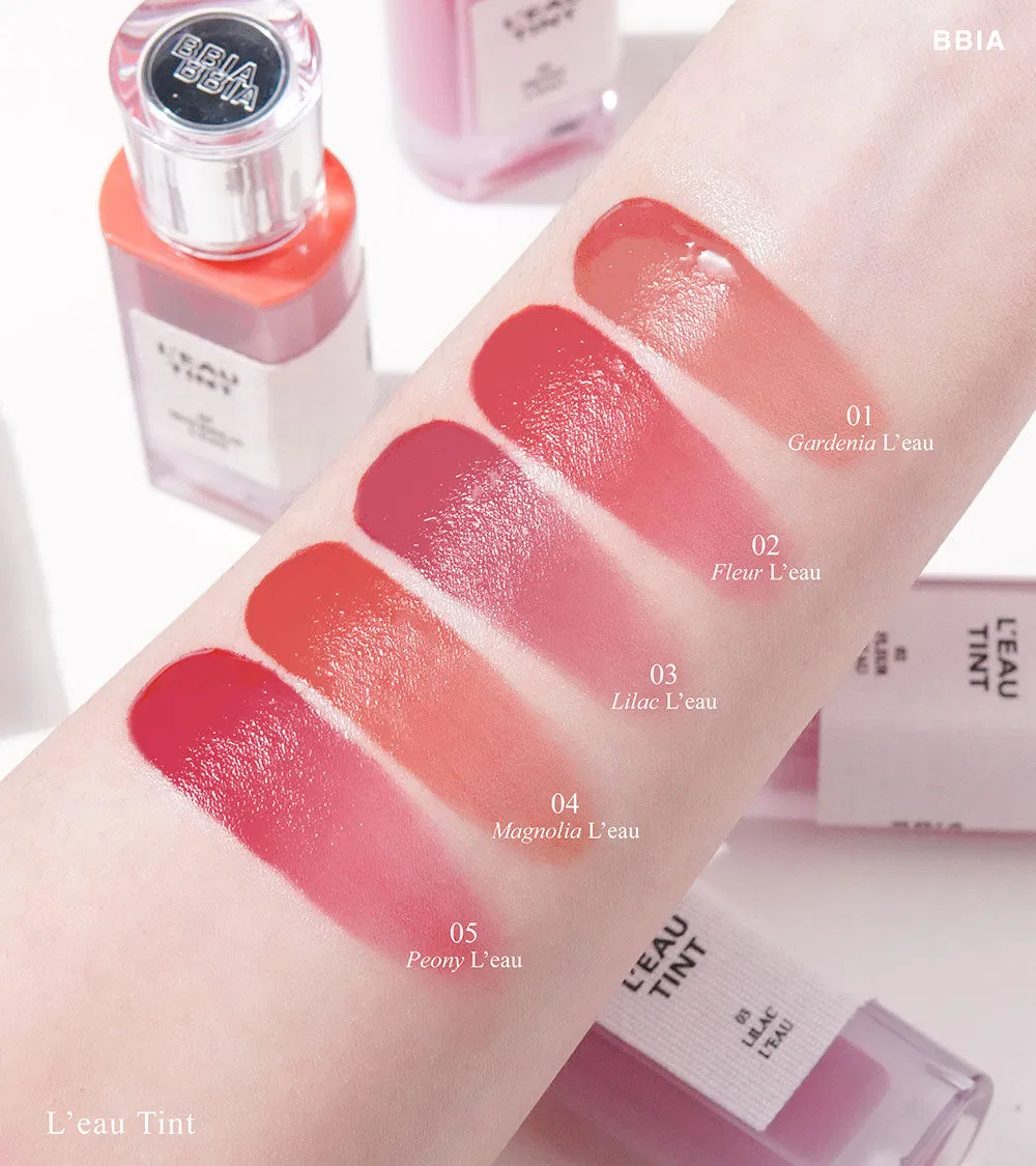 Review son tint bóng thuần chay Bbia LEAU Tint: Mỏng nhẹ, căng bóng tự nhiên! Bbia L EAU Tint Bbia L EAU Tint màu 01 Gardenia L eau Bbia L EAU Tint màu 02 Fleur L eau Bbia L EAU Tint màu 03 Lilac L eau Bbia L EAU Tint màu 04 Magnolia L eau Bbia L EAU Tint màu 05 Peony L eau makeup trong veo son son tint bóng thương hiệu BBIA