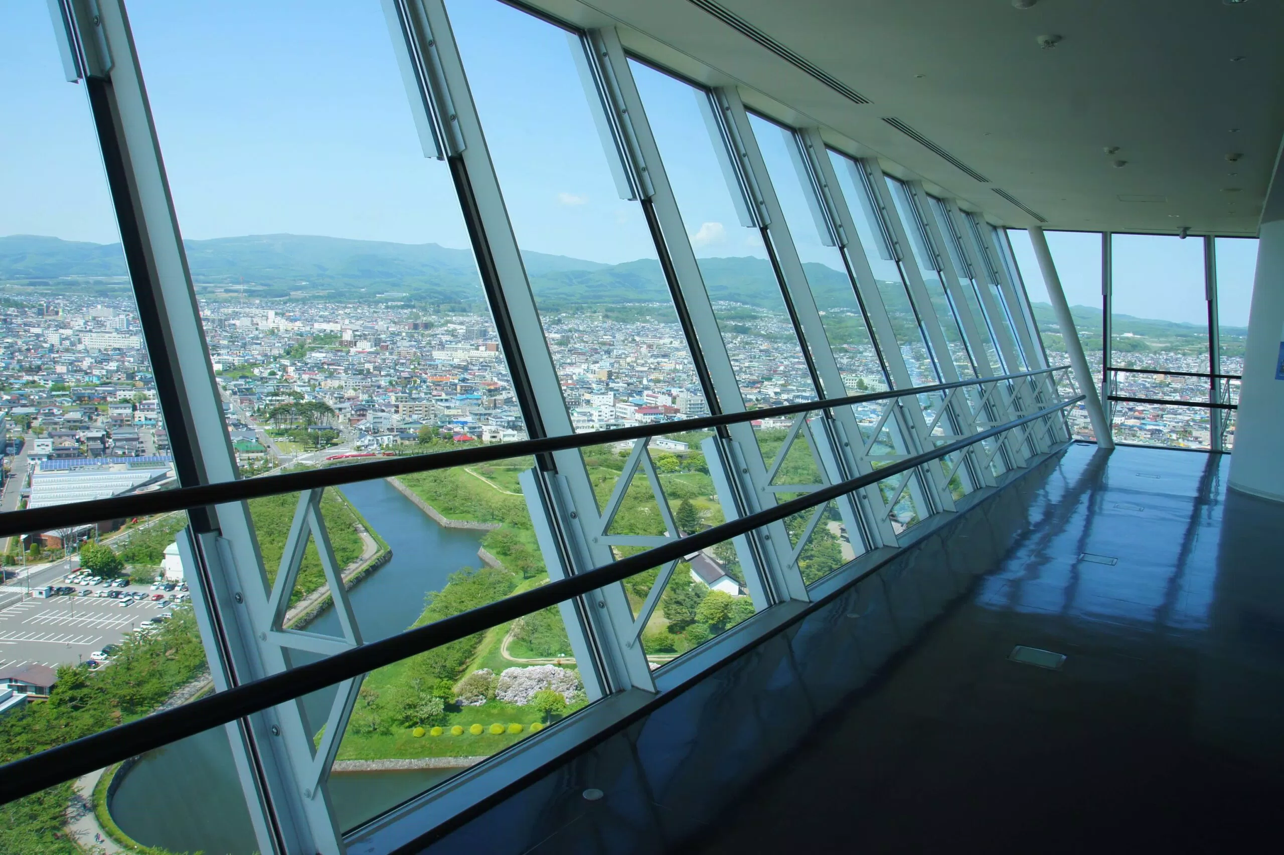 View ngắm nhìn từ bên trong Tháp Goryokaku (ảnh: Internet)
