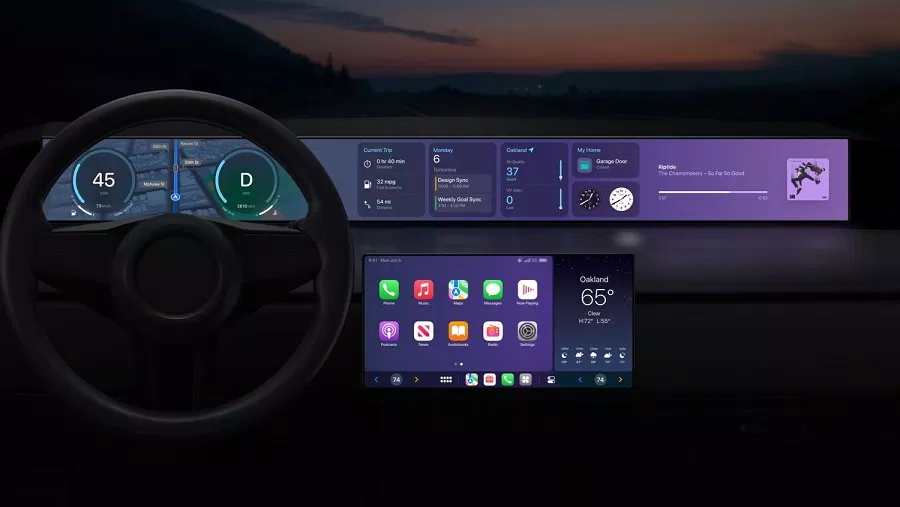 Ứng dụng CarPlay thế hệ mới của Apple (Ảnh: Internet)