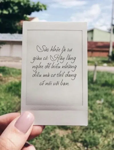 Câu nói hay về sức khỏe truyền cảm hứng