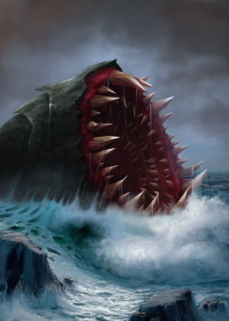 Charybdis - Một loài sinh vật huyền thoại biểu tượng cho một cơn xoáy nước lớn (Nguồn: Internet) Charybdis - Một loài sinh vật huyền thoại biểu tượng cho một cơn xoáy nước lớn (Nguồn: Internet)