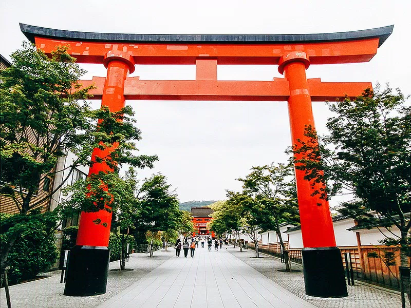 Cổng vào Đền thờ thần đạo Omori Inari Shrine (ảnh: Internet)