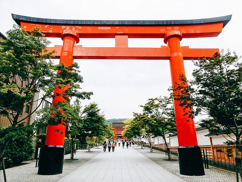 Cổng vào Đền thờ thần đạo Omori Inari Shrine (ảnh: Internet)