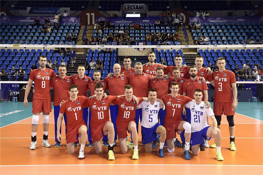 Đội tuyển bóng chuyền nam Nga (Nguồn: Internet) Đội tuyển bóng chuyền nam Nga (Nguồn: Internet)