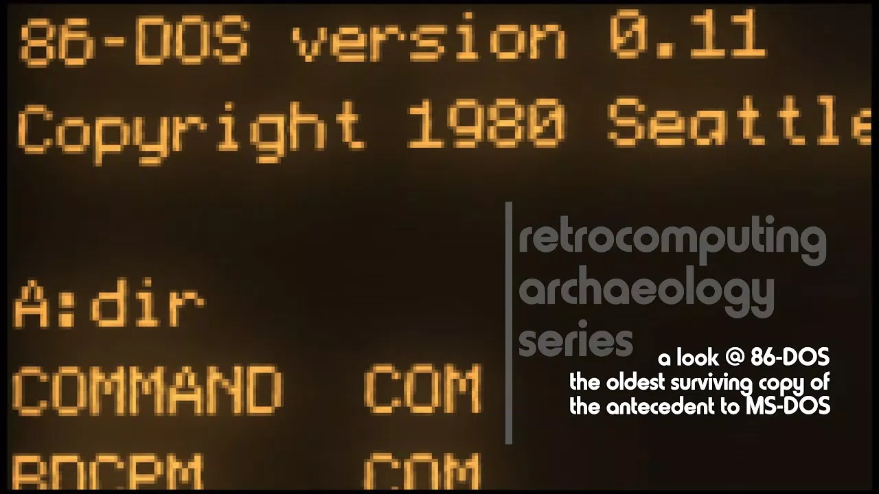 Hệ điều hành 86 Dos (Ảnh: Internet)