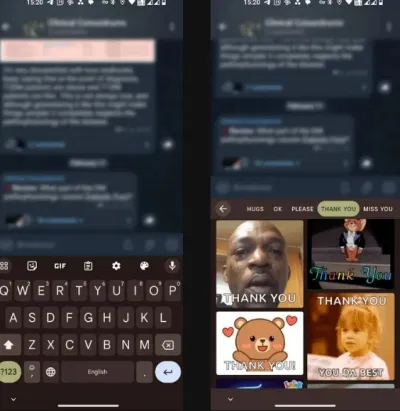 Ảnh GIF trong bàn phím Gboard trên Android (Ảnh: Internet) Ảnh GIF trong bàn phím Gboard trên Android (Ảnh: Internet)