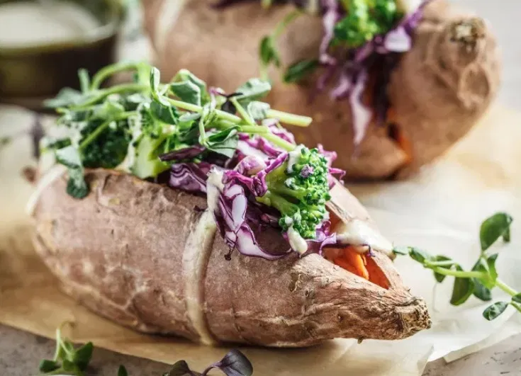 Khoai lang phô mai cottage (Ảnh: Internet)