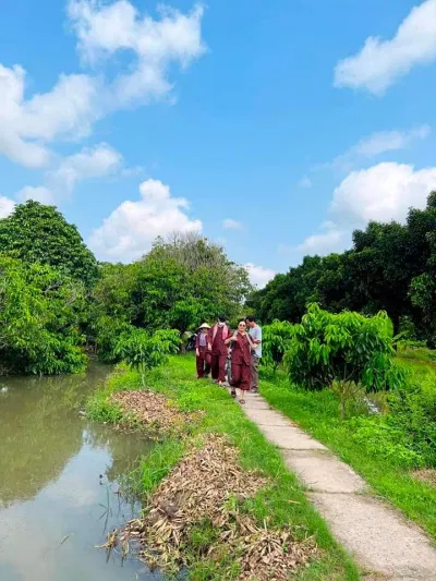 khung cảnh yên bình và xinh đẹp tại Vườn dâu Thiên Ân