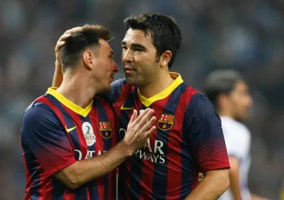 Deco chơi cùng Messi trong màu áo Barcelona (Ảnh: Internet) Deco chơi cùng Messi trong màu áo Barcelona (Ảnh: Internet)