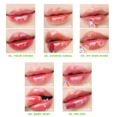 Bảng màu son bóng Lemonade Mirror Mirror Water Tint ver 2