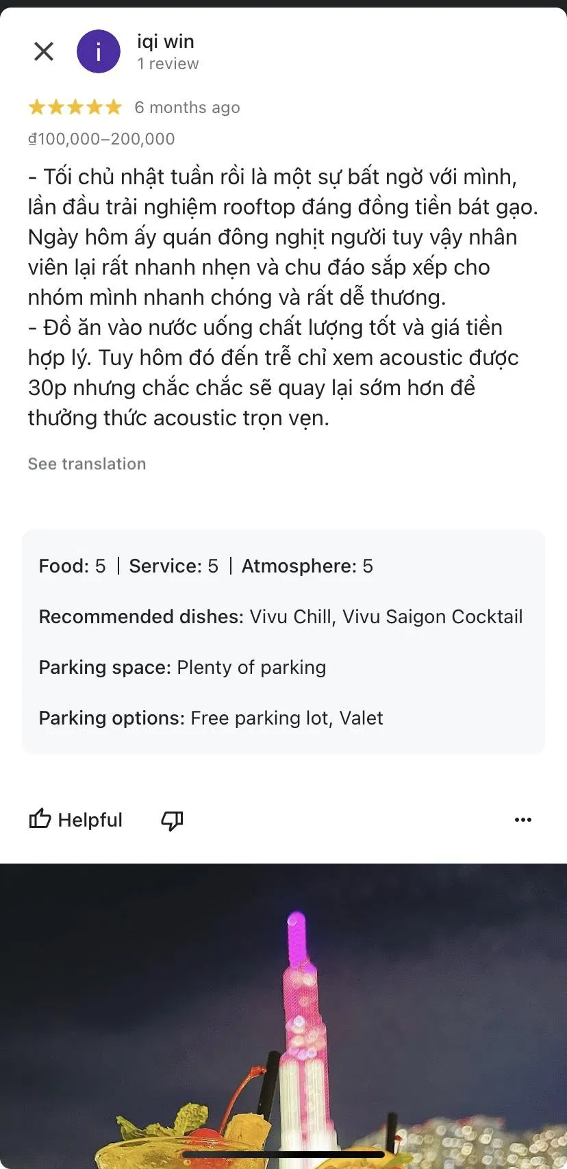 Review Vi Vu Rooftop – view đẹp giá bình dân giữa đất Sài Gòn! bình dân bình thạnh chất lượng chill classic cocktail gà popcorn giá bình dân Giá cả Khách hàng khoai tây chiên không gian MOJITO món ngon ổi hồng phô mai pina colada Rooftop Sài Gòn signature cocktail sốt thái sweet heart thông tin trà ổi trà vải vi vu vi vu rooftop view đẹp