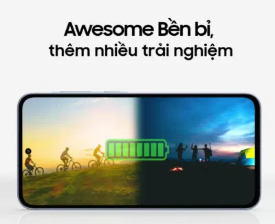 Thời gian sử dụng ấn tượng của Samsung Galaxy A35 5G (Nguồn: Samsung Official Store) Thời gian sử dụng ấn tượng của Samsung Galaxy A35 5G (Nguồn: Samsung Official Store)