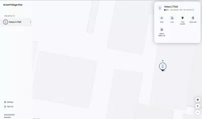 SmartThings Find hiển thị vị trí của điện thoại Galaxy Z Flip 5 (Ảnh: Internet) SmartThings Find hiển thị vị trí của điện thoại Galaxy Z Flip 5 (Ảnh: Internet)