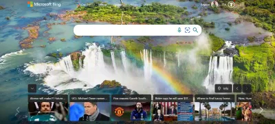 Trang chủ công cụ tìm kiếm Bing của Microsoft (Ảnh: Internet) Trang chủ công cụ tìm kiếm Bing của Microsoft (Ảnh: Internet)