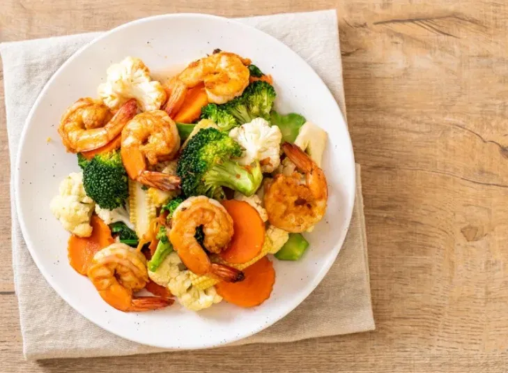 Tôm xào (Ảnh: Internet)