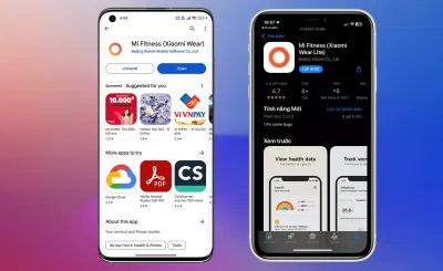Người dùng có thể dễ dàng cài đặt ứng dụng Mi Fitness trên điện thoại chạy Android và iOS (Ảnh: Internet)