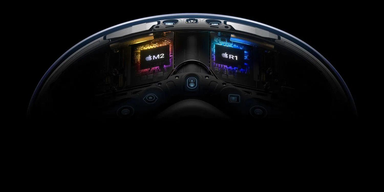 Chip M2 và R1 của Vision Pro (Ảnh: Internet) Chip M2 và R1 của Vision Pro (Ảnh: Internet)