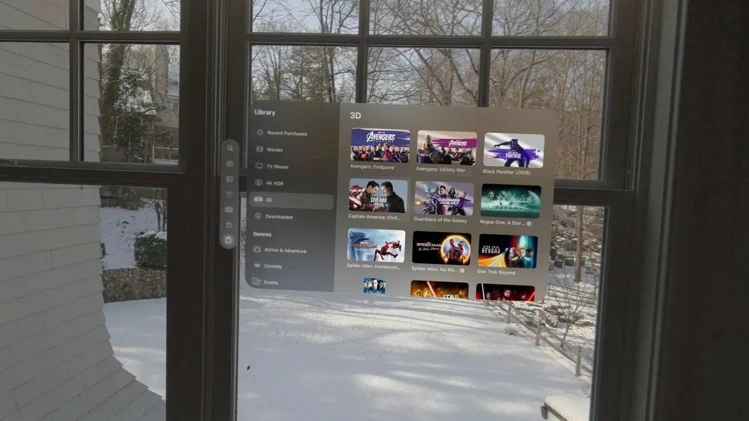 Ứng dụng Apple TV trong Vision Pro (Ảnh: Internet) Ứng dụng Apple TV trong Vision Pro (Ảnh: Internet)