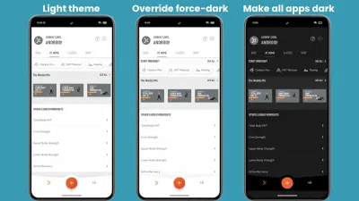 Một số hình ảnh về chế độ “Make all app dark” của Google (Ảnh: Internet) Một số hình ảnh về chế độ “Make all app dark” của Google (Ảnh: Internet)