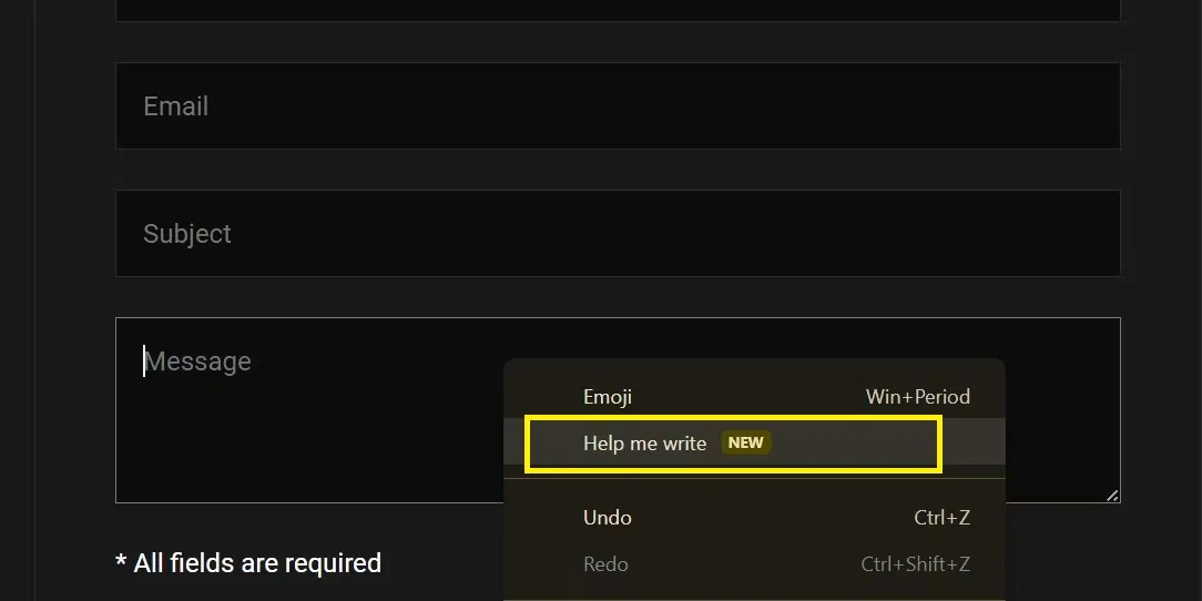 Cách viết bằng Google Chrome AI