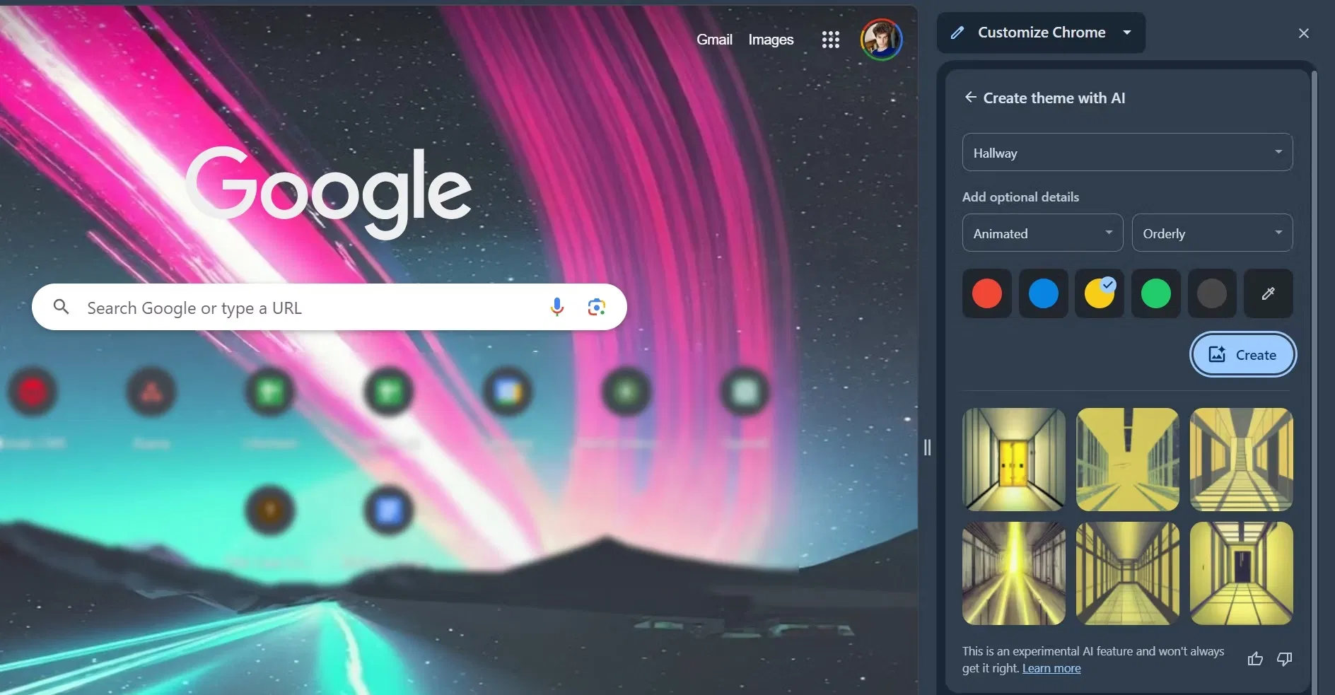 Cách cá nhân hóa Google Chrome bằng chủ đề AI (Ảnh: Internet)