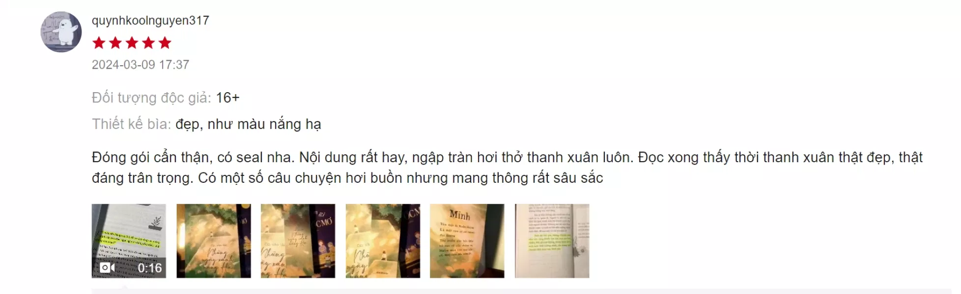 Cảm nhận đánh giá của bạn đọc về cuốn sách ( Ảnh: BlogAnChoi )