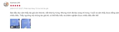 Cảm nhận đánh giá của bạn đọc về cuốn sách ( Ảnh: BlogAnChoi )