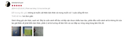 Cảm nhận đánh giá của bạn đọc về cuốn sách ( Ảnh: BlogAnChoi )