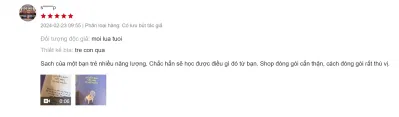 Cảm nhận đánh giá của bạn đọc về cuốn sách ( Ảnh: BlogAnChoi )