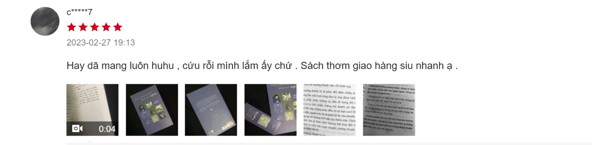 Cảm nhận đánh giá của bạn đọc về cuốn sách ( Ảnh: BlogAnChoi )