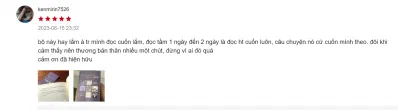 Cảm nhận đánh giá của bạn đọc về cuốn sách ( Ảnh: BlogAnChoi )