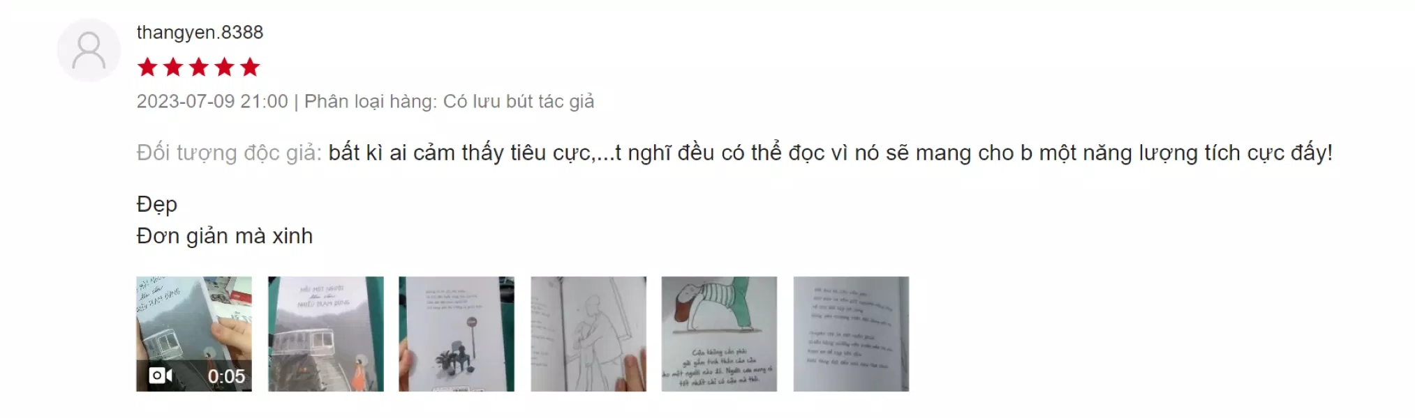 Cảm nhận đánh giá của bạn đọc về cuốn sách ( Ảnh: BlogAnChoi )