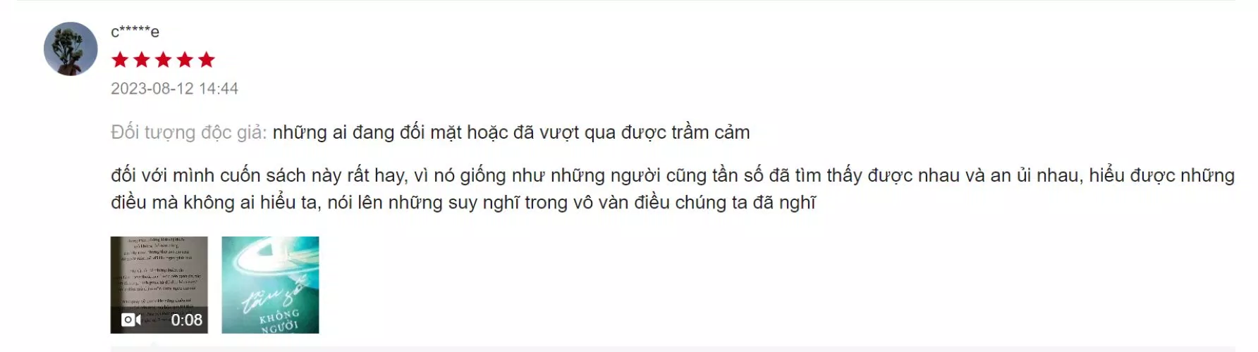 Cảm nhận đánh giá của bạn đọc về cuốn sách ( Ảnh: BlogAnChoi )