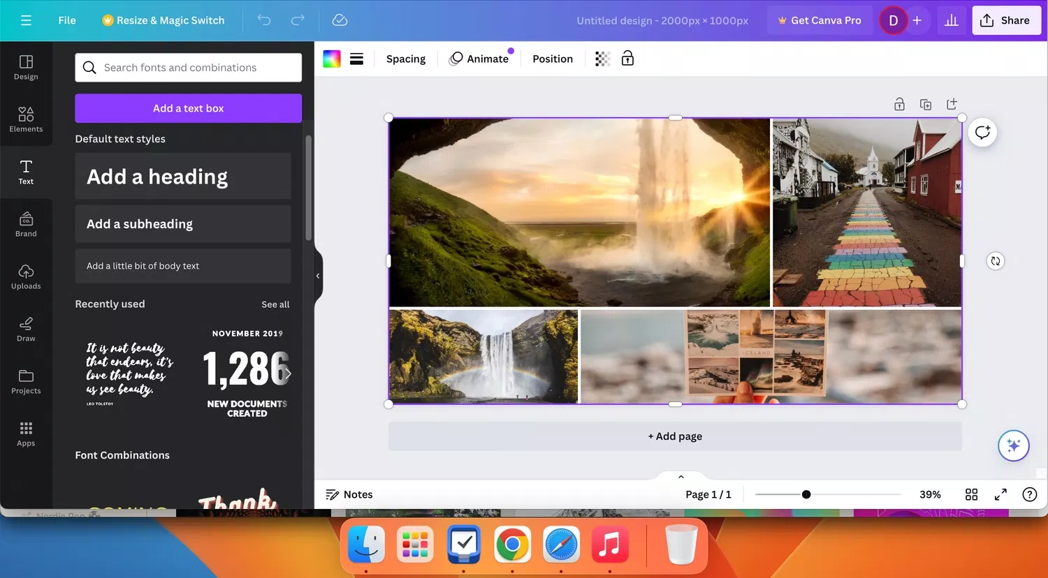 Các tùy chọn khung văn bản khác nhau trong ứng dụng Canva (Ảnh: Internet) Các tùy chọn khung văn bản khác nhau trong ứng dụng Canva (Ảnh: Internet)