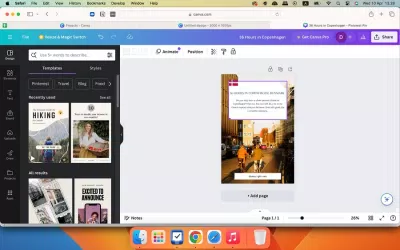 Các đường căn chỉnh màu hồng khi di chuyển đối tượng trong Canva (Ảnh: Internet) Các đường căn chỉnh màu hồng khi di chuyển đối tượng trong Canva (Ảnh: Internet)