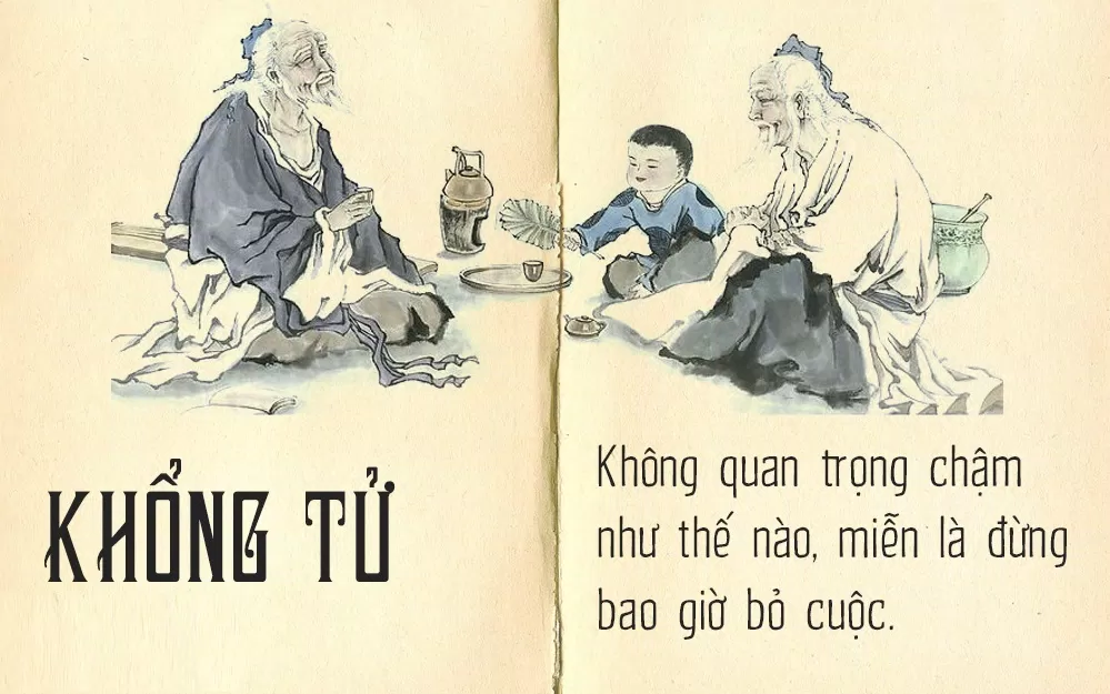 Câu nói hay của Khổng Tử về thành công (Ảnh: Internet)